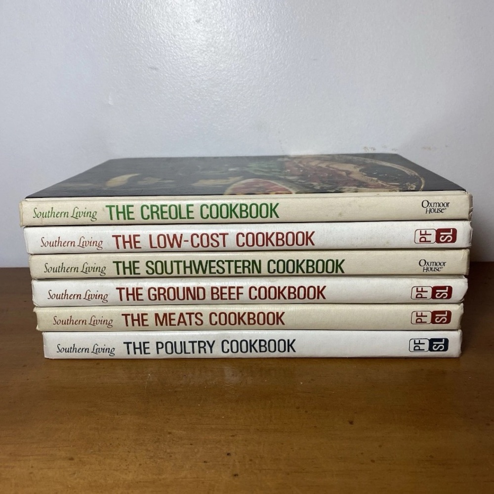 Vintage Southern Living Cookbooks 1970's Oxmoor House Lot Of 6 Bundle